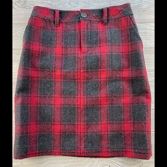 Eddie Bauer 👢 Plaid Wool Skirt - Picture 6 of 8